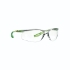 Safety glasses SCCS01SGAF-GRN CCS lime green temples, clear lens, integrated Attachment for 3M ear plugs with cord