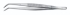 Tweezers 145 mm, pointed curved, quality finish, 18/10 steel