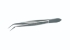 Tweezers 115 mm, pointed curved, quality finish, 18/10 steel